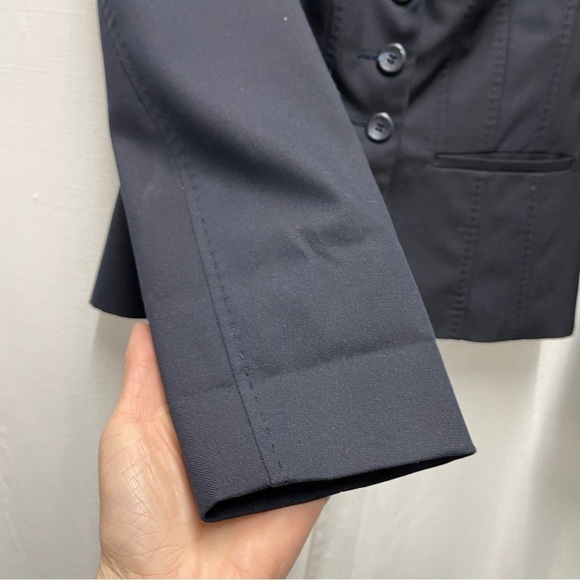 Halogen blazer dark blue/black fitted jacket - Picture 4 of 10